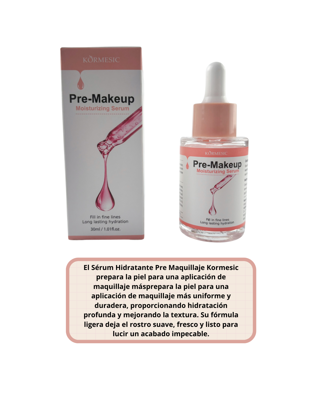 Miniatura 2 de SERUM HIDRATANTE PRE MAQUILLAJE KORMESIC